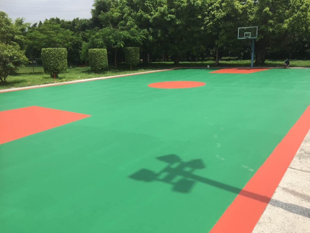 广州硅PU球场-萝岗广深高速公路广州办事处项目竣工